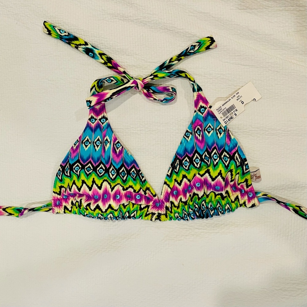 *NWT* Luli Fama | Halter Bikini Top (D/DD)